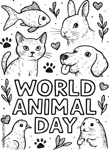 World Animal Day Celebration Graphic 