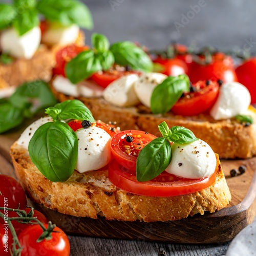 Close-up of Bruschetta