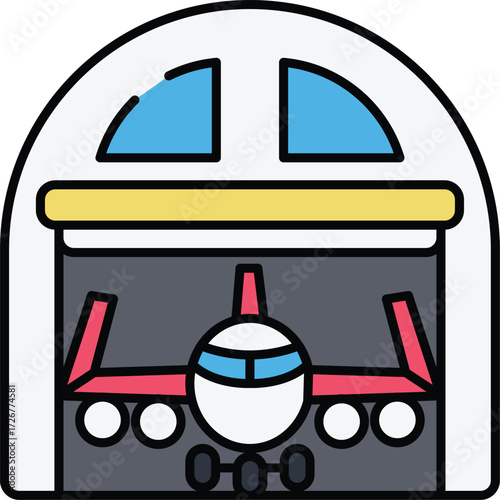 Aviation Vector Icon Set – Air Travel, Airport Services, and Flight Safety Elements