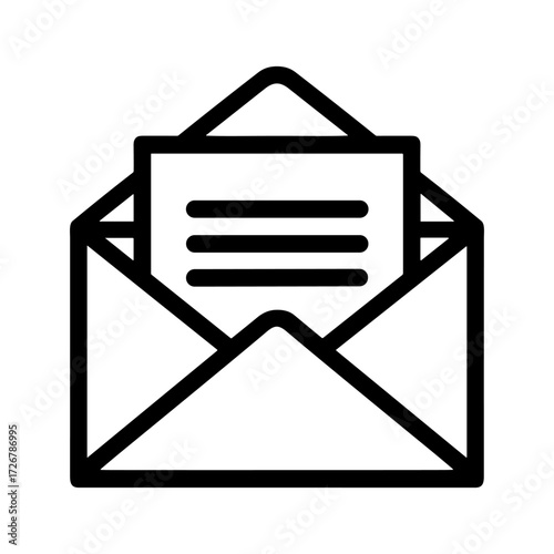 Email Message Icon Representing Inbox Notification