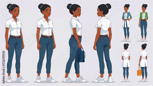 Young casual business woman