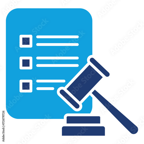 Compliance Flat Blue Icon