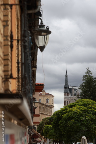 Vistas de una calle de una ciudad española