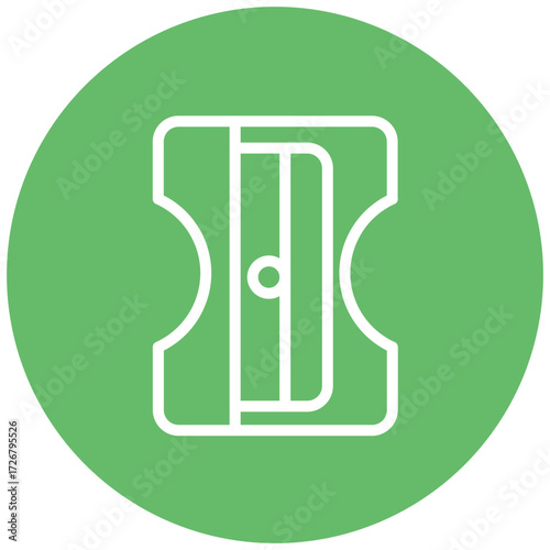 Sharpener line icon style
