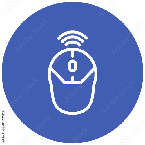 Wireless Mouse line icon style