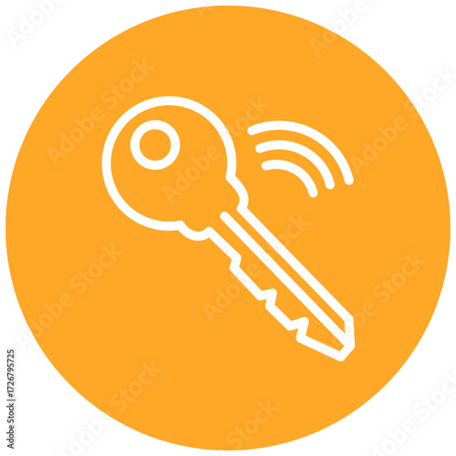 Smart Key line icon style