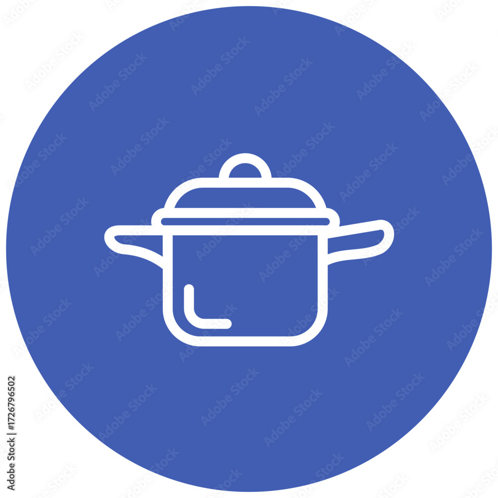 Obraz premium Pot line icon style