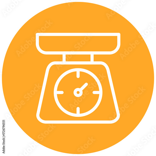 Kitchen Scale line icon style