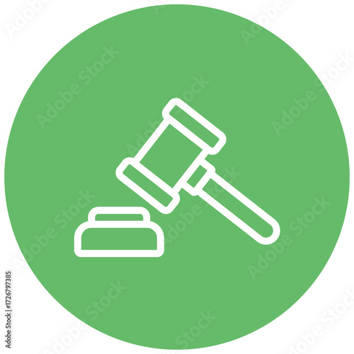 Auction Line Icon Style