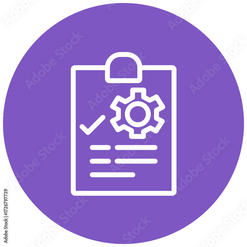 Curriculum Line Icon Style