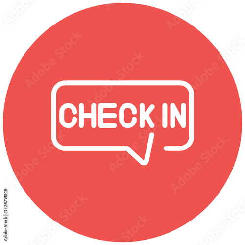 Check In Line Icon Style