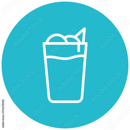 Beverage Line Icon Style