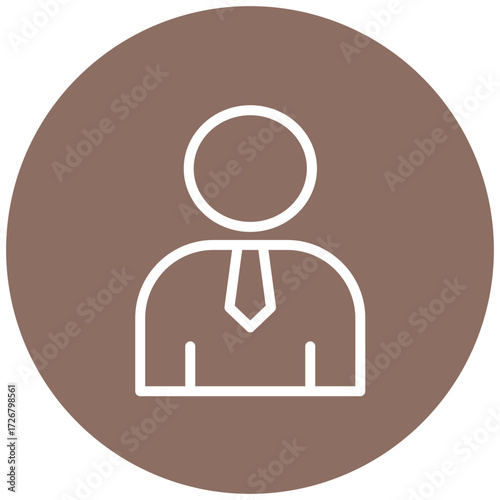 Lawyer Line Icon Style