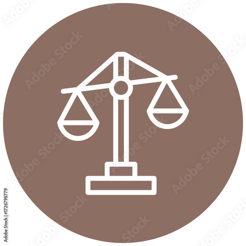 Property Law Line Icon Style
