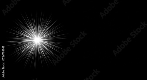 Wallpaper Mural Bright starburst effect on a black background   Torontodigital.ca