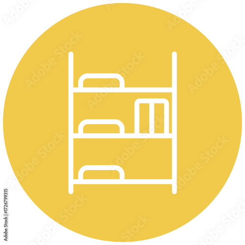 Shelves Line Icon Style
