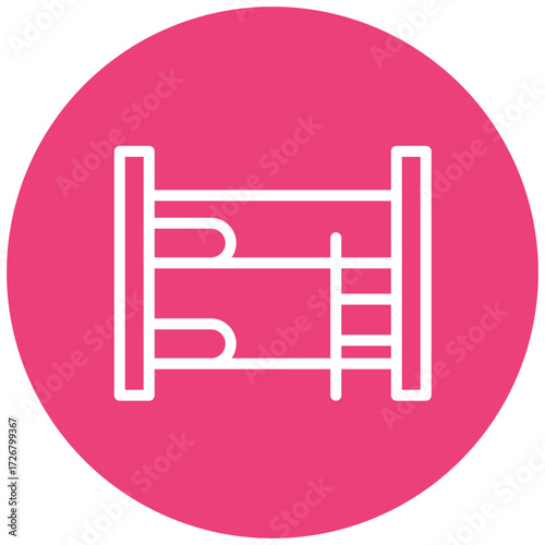Bunk Bed Line Icon Style