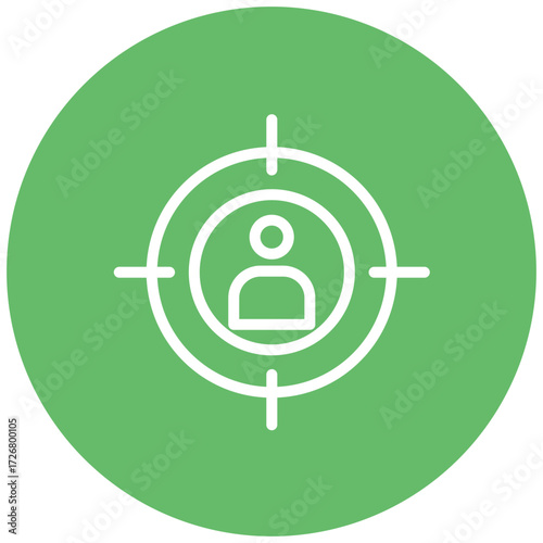 Target Audience Line Icon Style