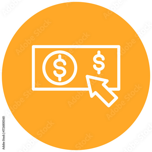 Pay Per Click Line Icon Style