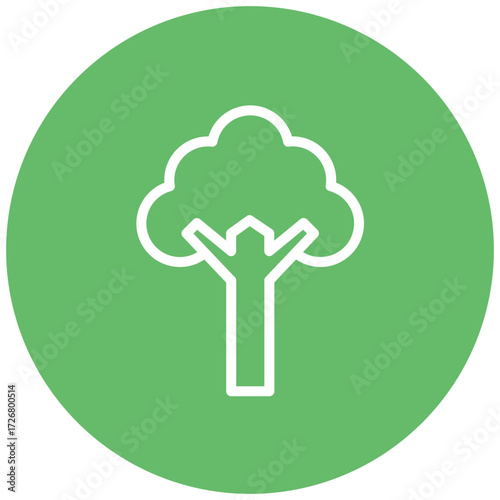 Tree Line Icon Style