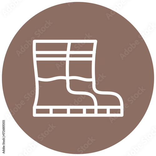 Boot Line Icon Style