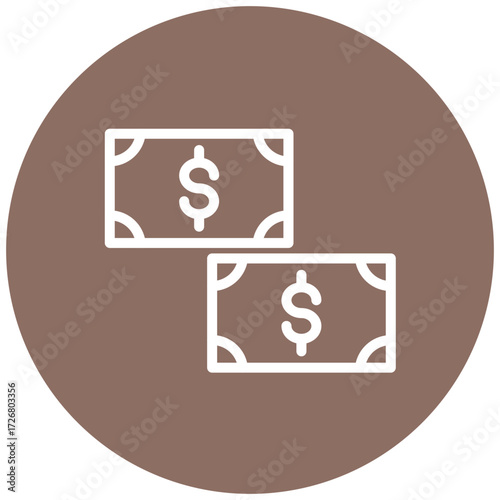 Money Line Icon Style