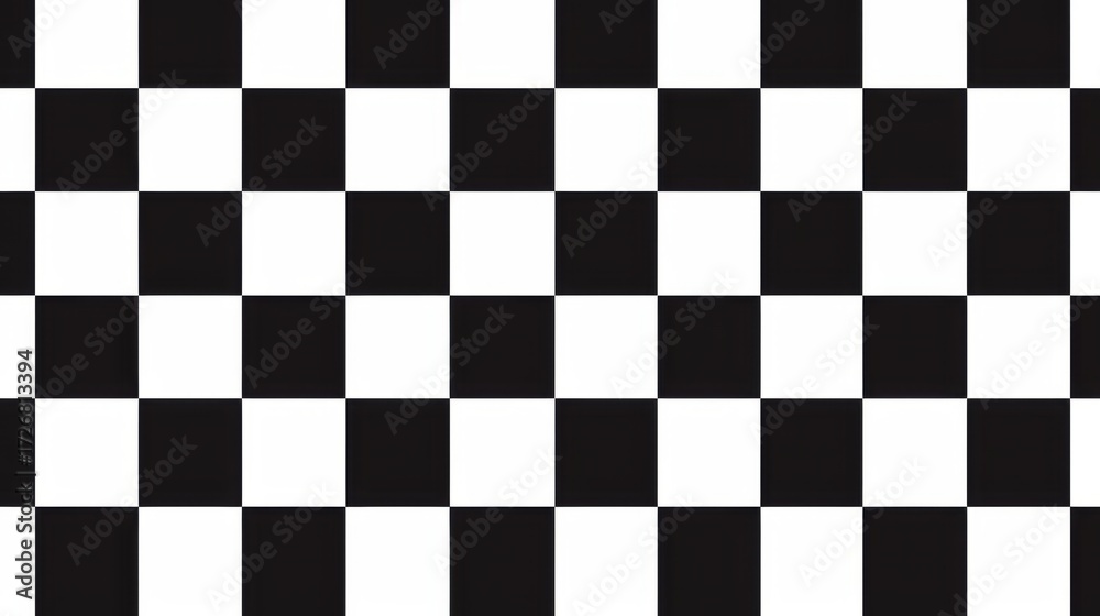 Fototapeta premium Seamless Checkered Textures: Black/Red Checkerboard Fabrics, Tile Floor Patterns & Tablecloth Backdrops