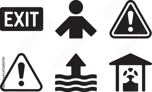 Essential safety signs for clear guidance and warnings