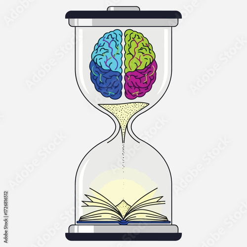 The Continuous Journey of Learning Brainpower and Ideas Flowing Like Sands of Time to Illuminate the Pages of an Open Book of Wisdom