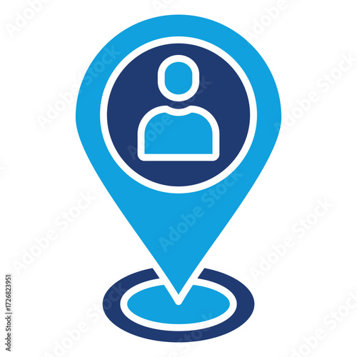 User Flat Blue Icon