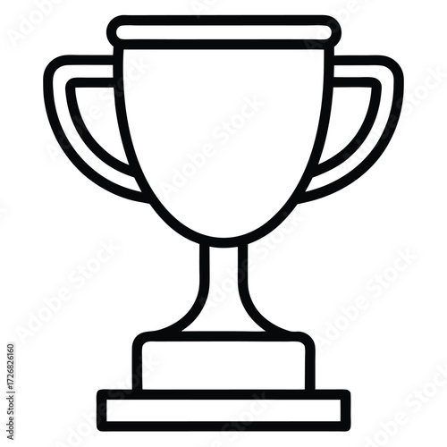 Trophy Cup Award Vector Icon