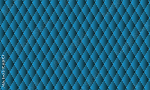 Vector art of abstract blue quilted diamond pattern background texture