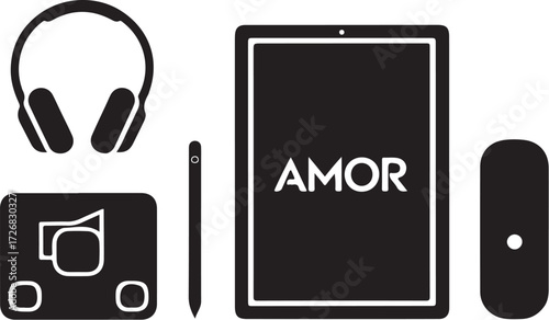 Modern tech gadgets for creative professionals and artists