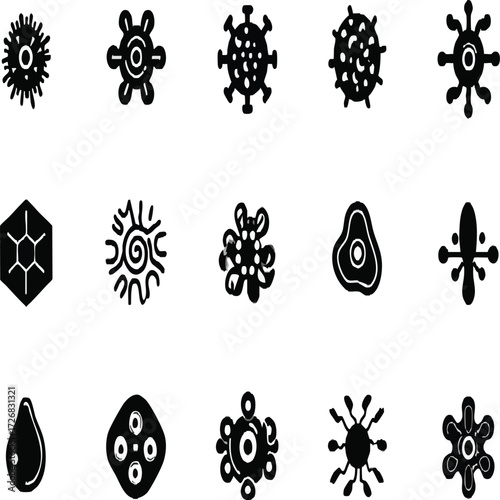 Vector art of plant growth stages from seed to fruit