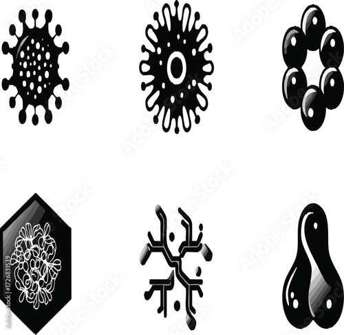 Vector art of plant growth stages from seed to sapling
