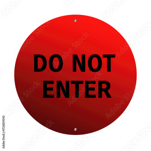 do not enter sign