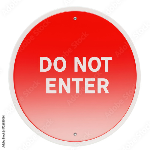 do not enter sign