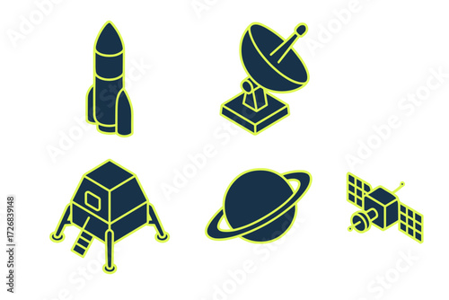 Exploring outer space with rockets, satellites, and planets at a science-themed event