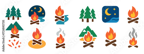 Campfire Party Icons