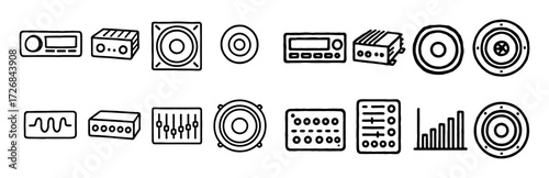 Car Audio Icons