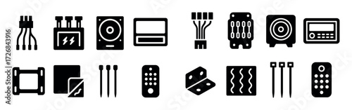 Car Audio Icon Grid