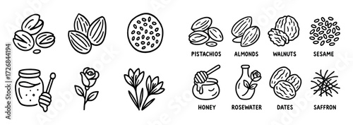Oriental Sweets Icons