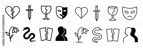 Minimalist Betrayal Icons