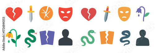 Colorful Betrayal Icons