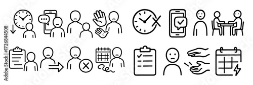 Indifference Doodle Icons