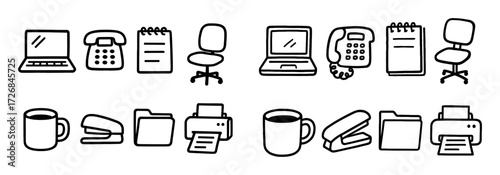 Office Doodle Icons