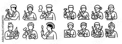 Oriental Artist Icons