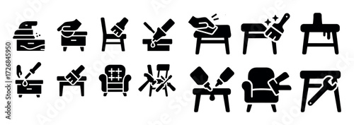 Furniture Restoration Icons