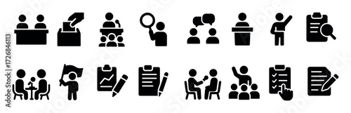 Political Icons Set