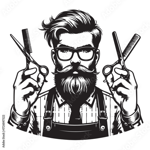 Vector illustration of a cartoon character